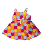 Rare Too Dress Size 24 Months Sleeveless Baby Girl Toddler Multicolor Wi... - $5.70