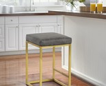 Maison Arts Counter Height 24&quot; Bar Stool For Kitchen Counter Modern Gold... - £81.79 GBP