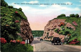 The Cut North Entrance Bagnell Dam Highway Lake of the Ozarks MO Postcard PC19 - £3.90 GBP