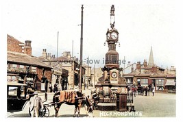 ptc1644 - Yorks. - Clock Tower &amp; Fountain in Heckmondwike Square - print 6x4 - £2.19 GBP