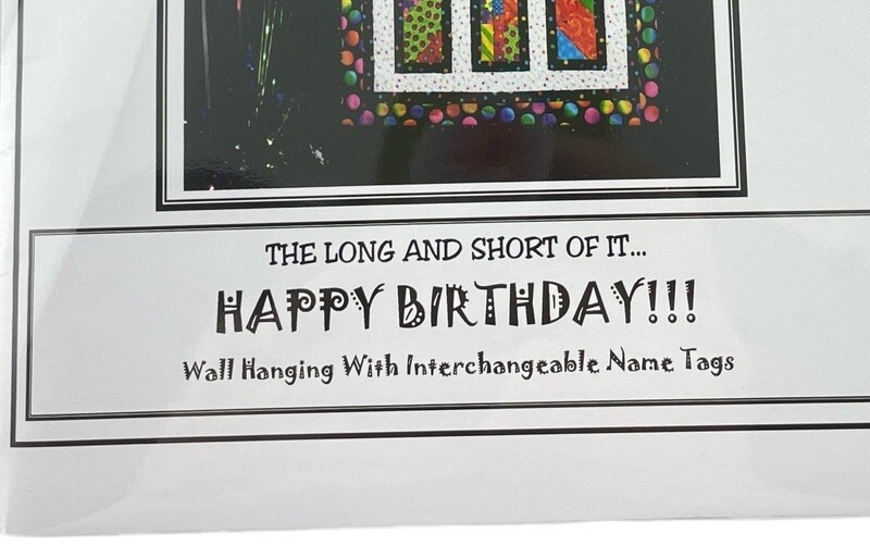Pieceful Designs Wall Hanging Applique PATTERN Happy Birthday 17.5" x 39.5" Item image 5