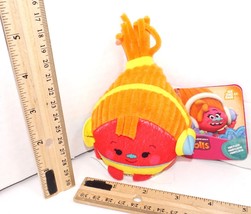 Dreamworks Trolls Dj Suki - 2.5&quot; Plush Toy Head Figure Mini B EAN Bag New 2016 - £3.95 GBP