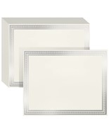 50 Sheets Silver Foil Certificate Paper for Printing - Customizable Blan... - $10.68