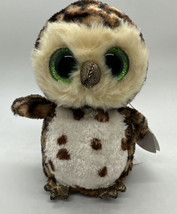 Ty Silk Beanie Boos Sammy The Owl 6&quot; With Tags - £11.79 GBP