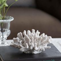 A &amp; B Home 8.3&quot; Decorative Faux Rising Coral Nautical Sculpture in Bright White - £46.37 GBP