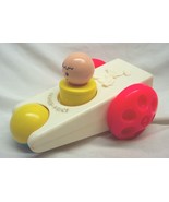 VINTAGE 1975 Fisher Price CLICK &#39;N CLATTER TOY CAR W/ PERSON #417 Made I... - £12.79 GBP