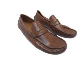 Clarks Men&#39;s Ashmont Way Leather Casual Slip-On Loafer Cognac Size 9.5M - £34.45 GBP
