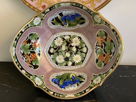Antique Nippon Morimura Noritake Fabulous Hand Painted Panels Bowl - £314.61 GBP