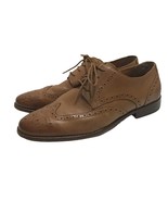 Florsheim Mens Sz 9 9D Brown Leather Wingtip Brogue Dress Shoes Lace Oxford - $45.00