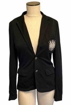 Ralph Lauren Black Crested Tailored Blazer Jacket Women’s Size 8 - £53.08 GBP