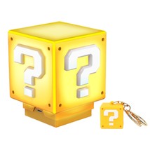 Mini Question Block Light, Desk Lamp, Bedside Lamp With Game&#39;S Gold Coin Sound E - £25.57 GBP