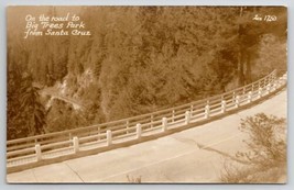 CA RPPC On The Road To Bog Trees Park From Santa Cruz California Postcard B33 - £7.95 GBP