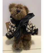 Boyds Bear Archibald with Black and Beige Sweater Brown - £10.02 GBP