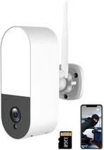 Wireless Security Camera Outdoor, 2 Way Audio Floodlight CCTV Camera, Wi... - £34.23 GBP