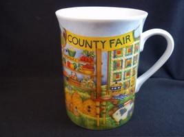 China coffee mug Debbie Mumm County Fair Market Stall Booth 10 oz DW safe - £7.37 GBP