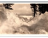 RPPC Winter View Big Bear Lake California CA UNP Pedersen Photo Postcard Z9 - $5.63
