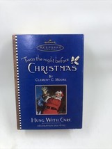 Hallmark Keepsake Ornament Twas the Night Before Christmas Hung With Care 2001 - £3.88 GBP