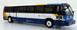 TMC RTS bus Coach USA Red &amp; Tan New Jersey 1/87-Scale Iconic Replicas New in Box - £31.10 GBP