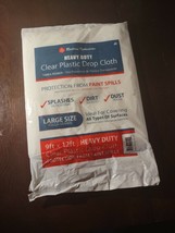 Redtree Heavy Duty Clear Plastic Drop Cloth - £12.56 GBP