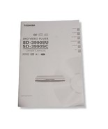 Toshiba Owner&#39;s Manual for SD-3990SU 3990SC DVD Video Player Instructions  - $187.21 MXN