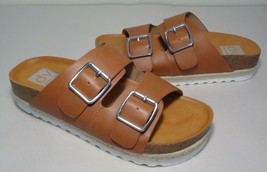 DV Dolce Vita Size 8.5 M CARTHER Tan Slide Sandals New Women&#39;s Shoes - $98.01