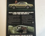 Pontiac Grand Prix Print Ad Advertisement 1980s pa10 - £6.22 GBP