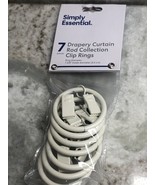 ShipN24Hours. New Simply Essential 7 Drapery Curtain Rod Collection Clip... - $27.00 CAD