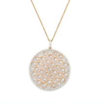18K Yellow Gold Diamond Necklace - £4,376.80 GBP