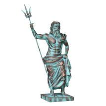 Mermaid Poseidon Life Size Fairy Tale Prop Resin Decor Statue - £1,495.45 GBP