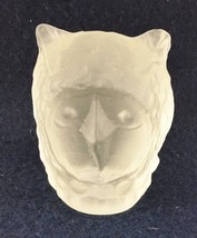 Pukeberg Glass Owl Paperweight Sweden Uno Westerberg 3 inches Scandinavian Art - £23.89 GBP