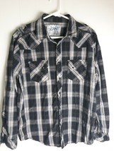 Chalc Long Sleeve Plaid Button Up Shirt Mens Size Large - $245.85 MXN