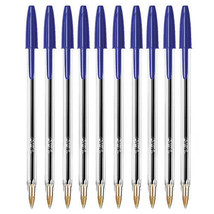 BiC Cristal Original Ballpoint Pen (10pk) - Medium Blue - £25.94 GBP