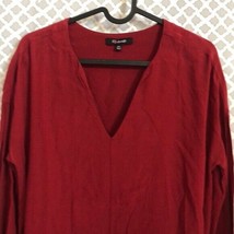 Madewell cranberry red tunic dress - £21.05 GBP