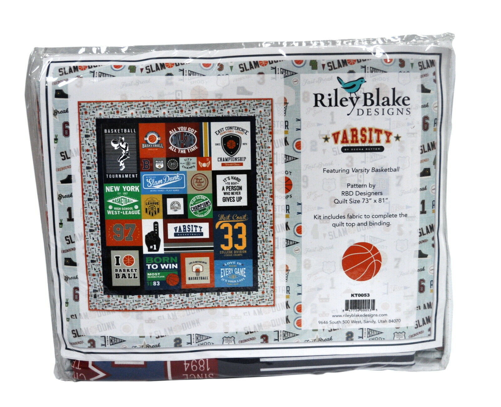 Varsity Basketball Quilt Kit 73 In x 81 In - $103.46