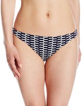 Shoshanna Women’s Tortola Stripe Classic Bikini Bottom, Navy/White, M - £20.52 GBP