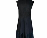 3.1 Phillip Lim Womens Half Button Down Sleeveless A Line Dress Black Si... - $24.99