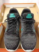 Nike Air Max Sequent 2 Running 852465-009 Black Gray Turquoise Womens Size 9 - £20.08 GBP