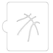 Basketball Line Detail Stencil for Cookies or Cakes USA Made LS9074 - $73.47 MXN