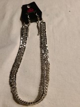 Paparazzi  Silver Necklace And Ear Ring Set - $5.89