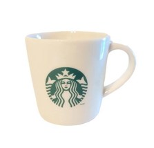 Starbucks Coffee 3oz Mini Espresso Cup/Mug Ivory Green Mermaid Logo 2014 HTF EUC - £12.54 GBP