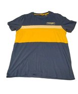 Wrangler Workwear Men&#39;s Henley Shirt Short Sleeve, Casual Fit, Yellow/bl... - $227.56 MXN