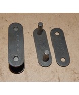 Roller Chain Links 2ea Belt Press Fit Connecting Link Riveted 1 1/4&quot; Pit... - $7.99
