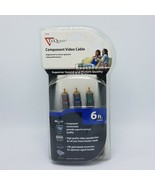 NIP Triquest Component Video Cable 6 Ft Gold Plated Connectors - $5.89