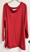 D&amp;Co Active Holly Red Women&#39;s SZ 1X Thin Weight Sweater Super Soft and C... - €12,29 EUR