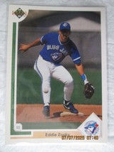1991 Upper Deck 734 Eddie Zosky Toronto Blue Jays Baseball Card - $2.50
