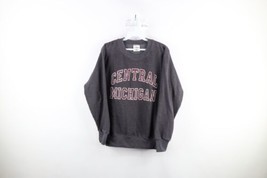 Vtg 90s Mens Small Spell Out Central Michigan University Crewneck Sweatshirt USA - £35.19 GBP