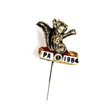 Lions Club 1984 Pennsylvania Squirrel Stick Pin NWT - £5.35 GBP