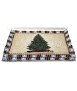 Christmas Tree Table Woven Tapestry Placemats 17.5 x 11.5 in Set of 4 READ - £10.70 GBP