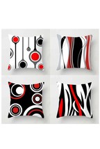 Contemporary Set of 4 Throw Pillow Covers 18x18 (a) - £87.02 GBP