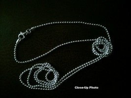 Bead Chain -- Sterling Silver -- 1.5mm* -- 24 inch* -- Made in Italy [BN] - £14.24 GBP